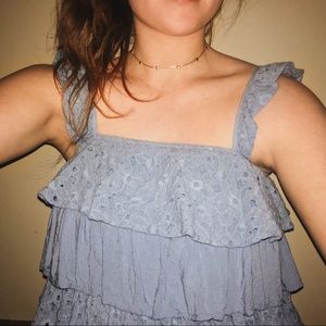 Tops - Light blue layered tank Tops - Light blue layered tank